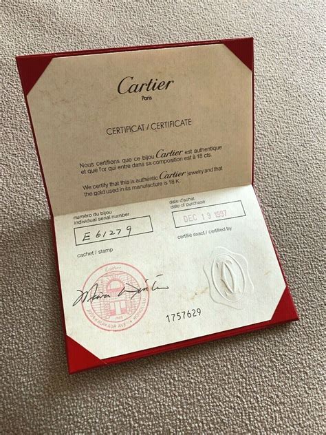 certificate cartier|cartier watch certificate of authenticity.